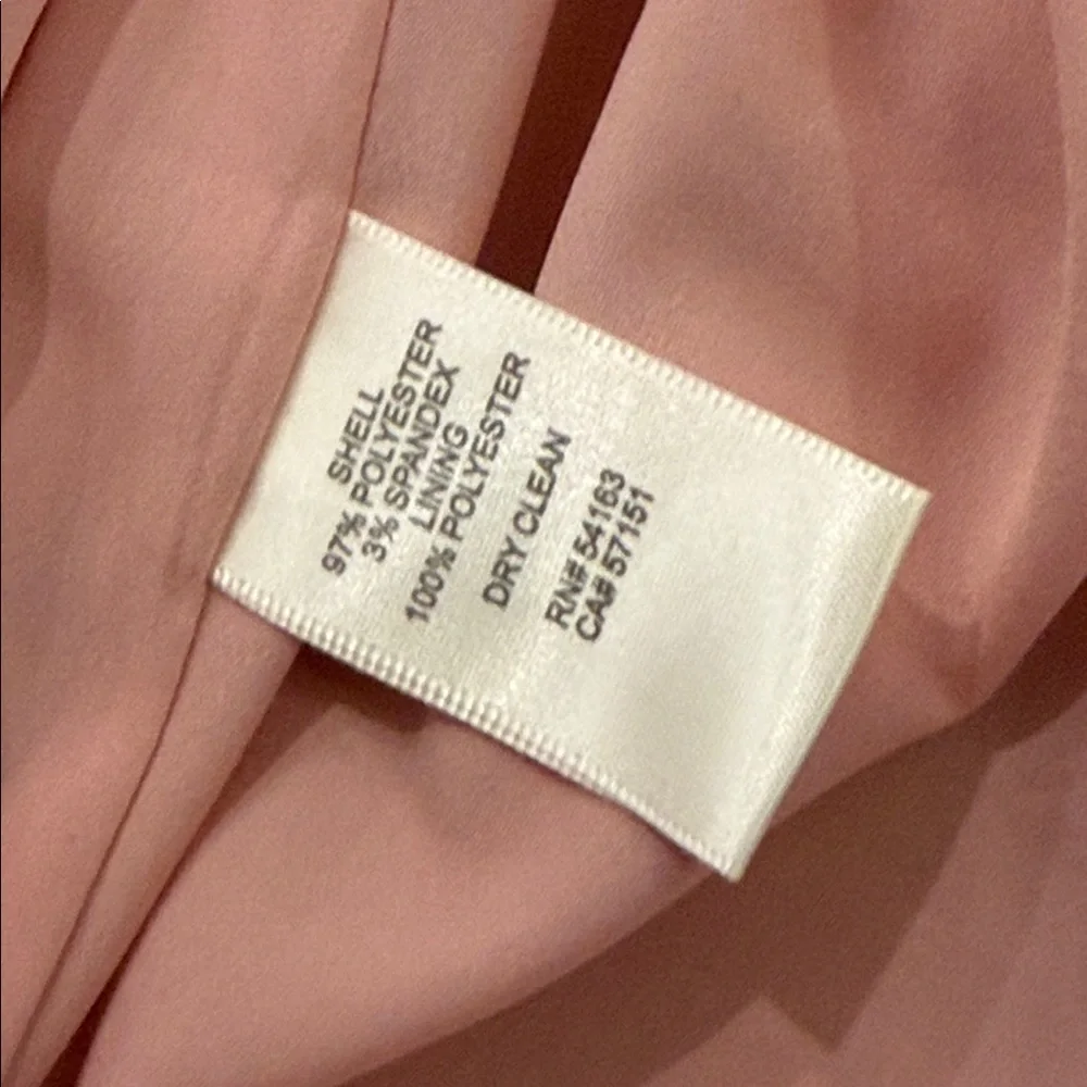 Eliza J Blush Pink High Low Fit & Flare Midi Dress Size 8 Wedding Guest - Picture 10 of 12